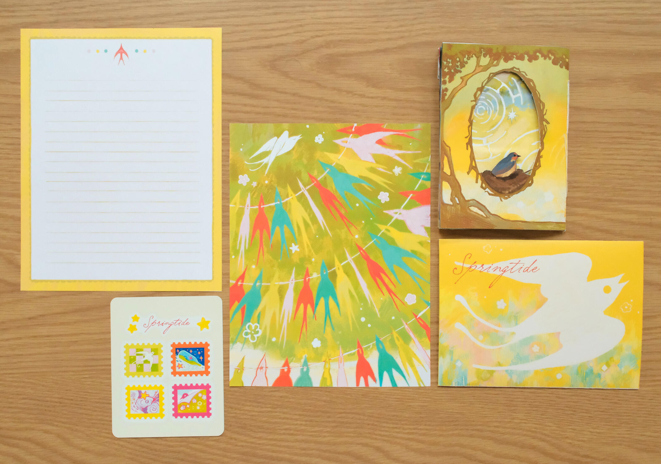 Springtide stationery set- Photo by Clara Fu
